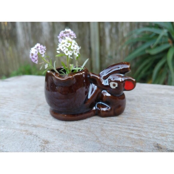 vintage Other - Vintage Ceramic Elephant Ashtray // Pipe Holder